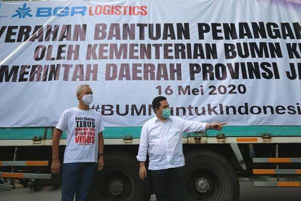 Ganjar dan Erick Thohir Akur Bangkitkan UMKM Jateng Pascapandemi