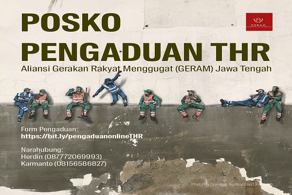 1.037 Perusahaan Di Jateng Sulit Bayar THR ke Buruh, Aliansi Geram Dirikan Posko Pengaduan