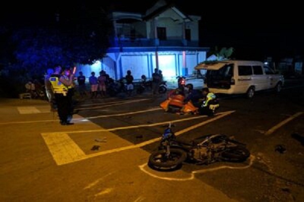 Pengendara Motor di Sragen Tewas Bersimbah Darah