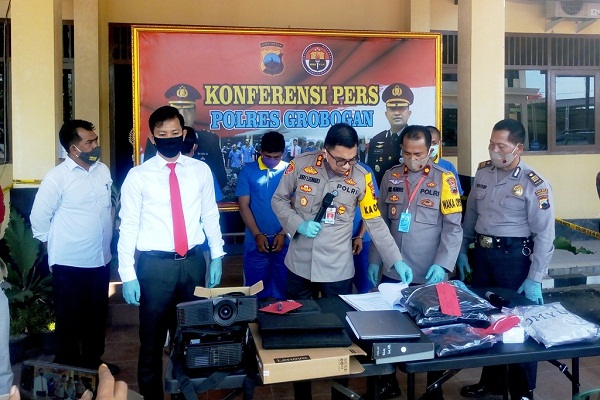 2 Pencuri Laptop di SMPN Grobogan Dibekuk Polisi