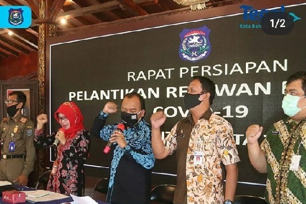 Tegal Lantik Sekaligus 2.000 Sukarelawan Mandiri Covid-19