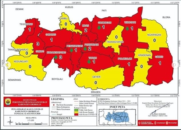 Pasien Covid-19 Sembuh di Grobogan Sudah 245