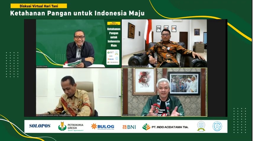 Ganjar: Peningkatan Produksi Pertanian dengan Intensfikasi