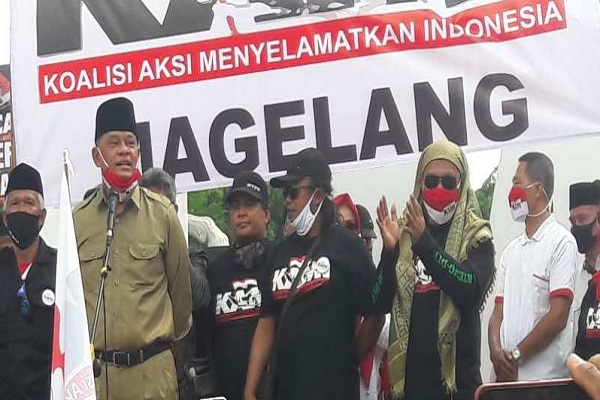 KAMI se-Jateng Deklarasi di Magelang, Brimob Kena Lemparan Batu