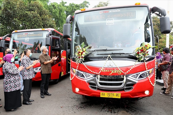 Bus Trans Jateng Purwomanggung Resmi Meluncur, Gratis 9 Hari
