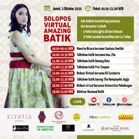 Jangan Lewatkan, Semua Tentang Batik Ada di Virtual Amazing Batik Solopos