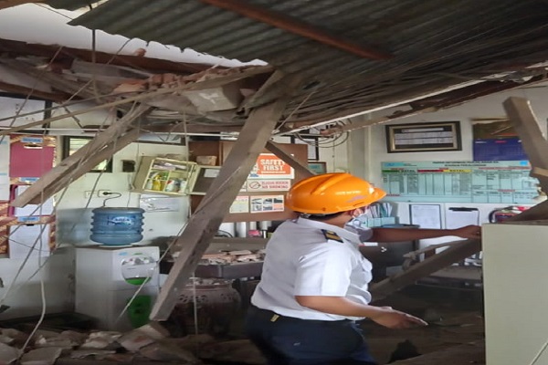 Berstatus Cagar Budaya, Tembok Stasiun Pekalongan Roboh