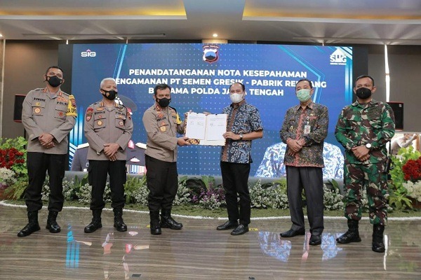 Semen Gresik dan Polda Jateng Jalin Kerja Sama Amankan Objek Vital Nasional