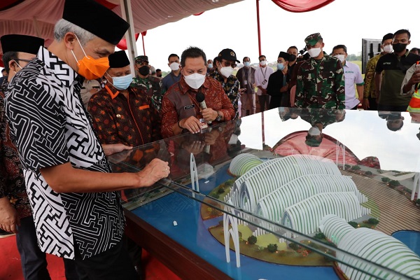 Pembangunan Masjid Agung Purwokerto Rancangan Ridwan Kamil Resmi Dimulai