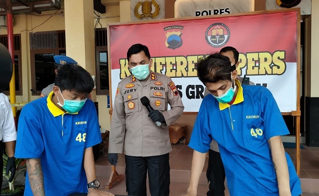 Dor! Dua Begal Asal Demak Dilumpuhkan Polisi Grobogan