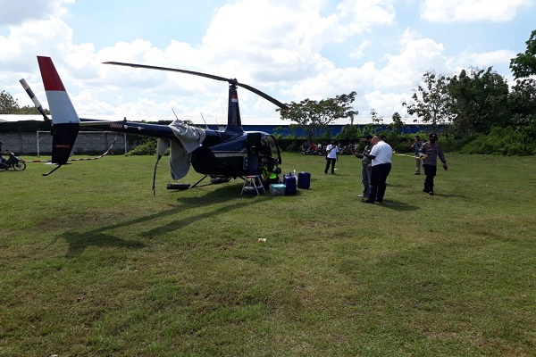 GPS Rusak, Helikopter BNPB Mendarat Darurat di Grobogan
