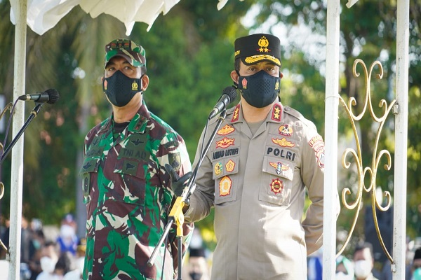 Kasus Covid-19 Tinggi, 6 Desa di Kudus Dijaga Pasukan Brimob