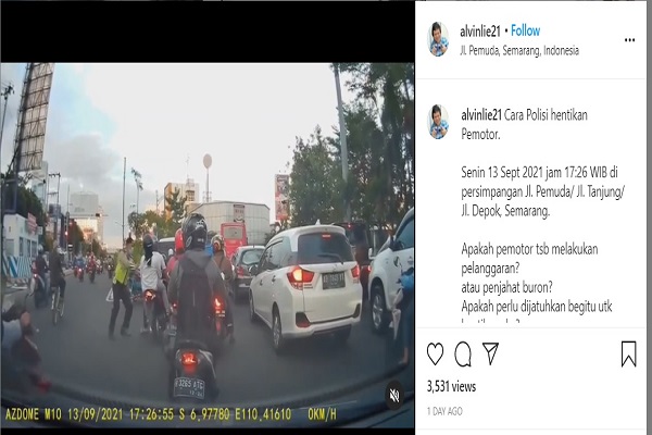 Mantan Komisioner ORI Kritisi Cara Polisi Semarang Hentikan Pengendara, Begini Tanggapan Polda Jateng