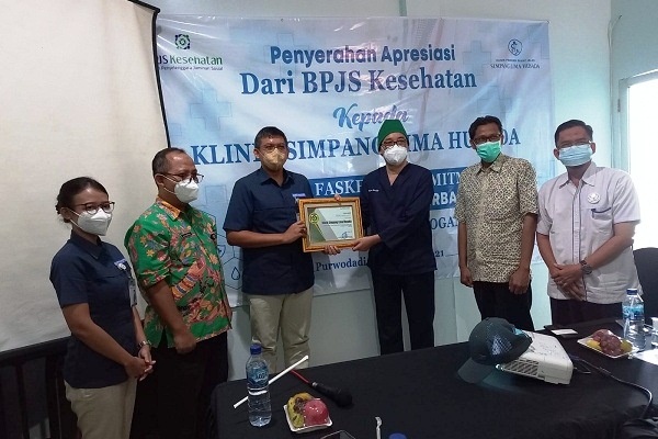 2 Faskes di Grobogan Terima Penghargaan BPJS Kesehatan