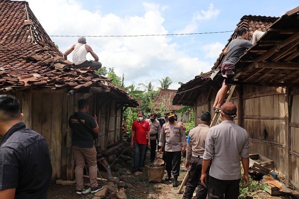 Angin Puting Beliung di Repaking Boyolali, 17 Rumah Rusak Berat