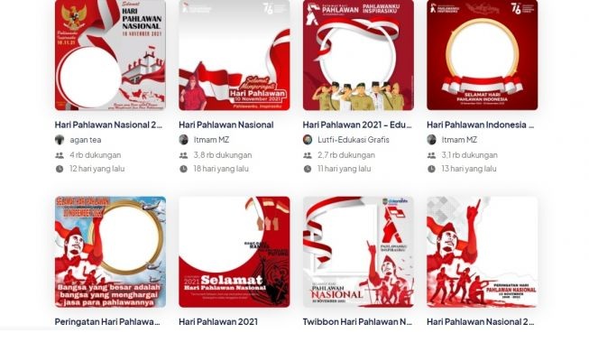 Ini 30 Link Twibbon Hari Pahlawan 2021