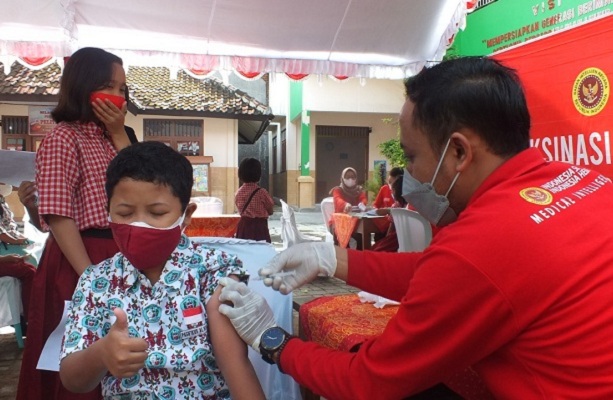 Kejar Target, Dinkes Grobogan dan BIN Jateng Genjot Vaksinasi Anak