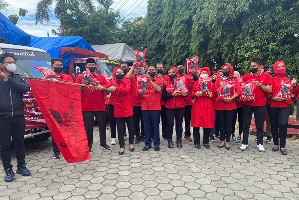 Pandemi Covid-19, Evita Salurkan Beras dari Puan Maharani di Grobogan