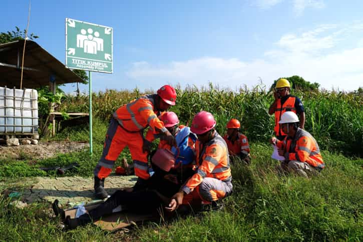 Gelar Simulasi Tanggap Darurat, Semen Gresik Pastikan Keandalan Penerapan K3 di Perusahaan
