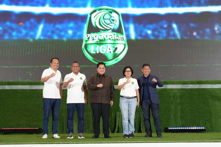 Dukung Pegadaian Liga 2, Erick Thohir: Harus Solid Bangun Sepak Bola Bersih