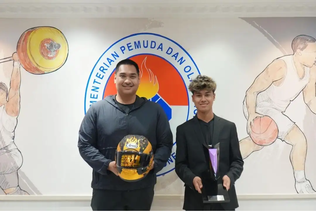 Menpora dan Ketum IMI Apresiasi Prestasi Juara Dunia Aldi Satya Bersama Yamaha Indonesia