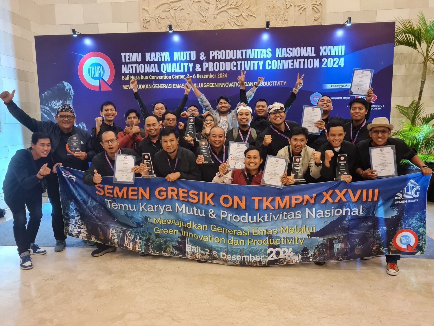 Semen Gresik Borong 7 Penghargaan, Raih Predikat Tertinggi Diamond Ajang TKMPN XXVIII 2024 di Bali