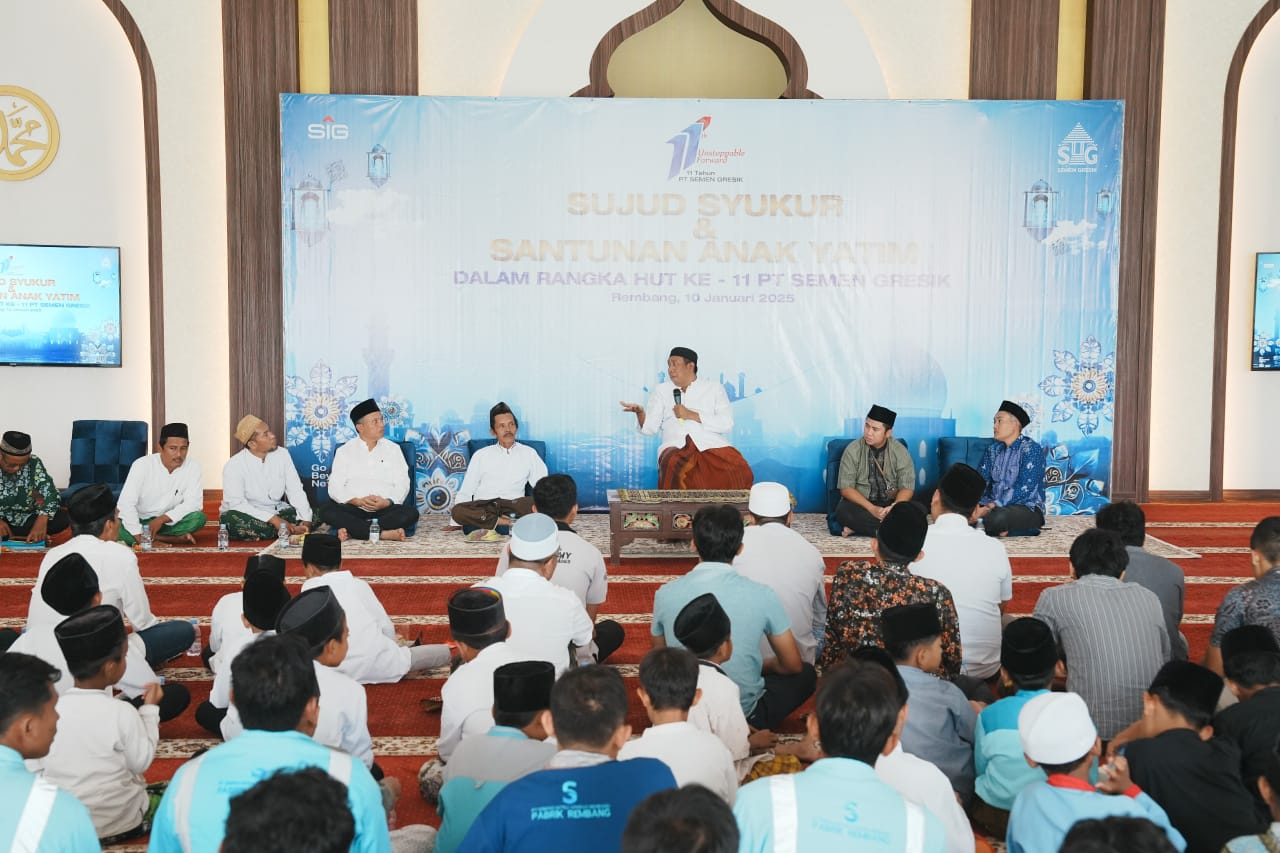 Syukuran HUT ke-11, Semen Gresik Berbagi Kebahagiaan dengan Ratusan Anak Yatim Piatu