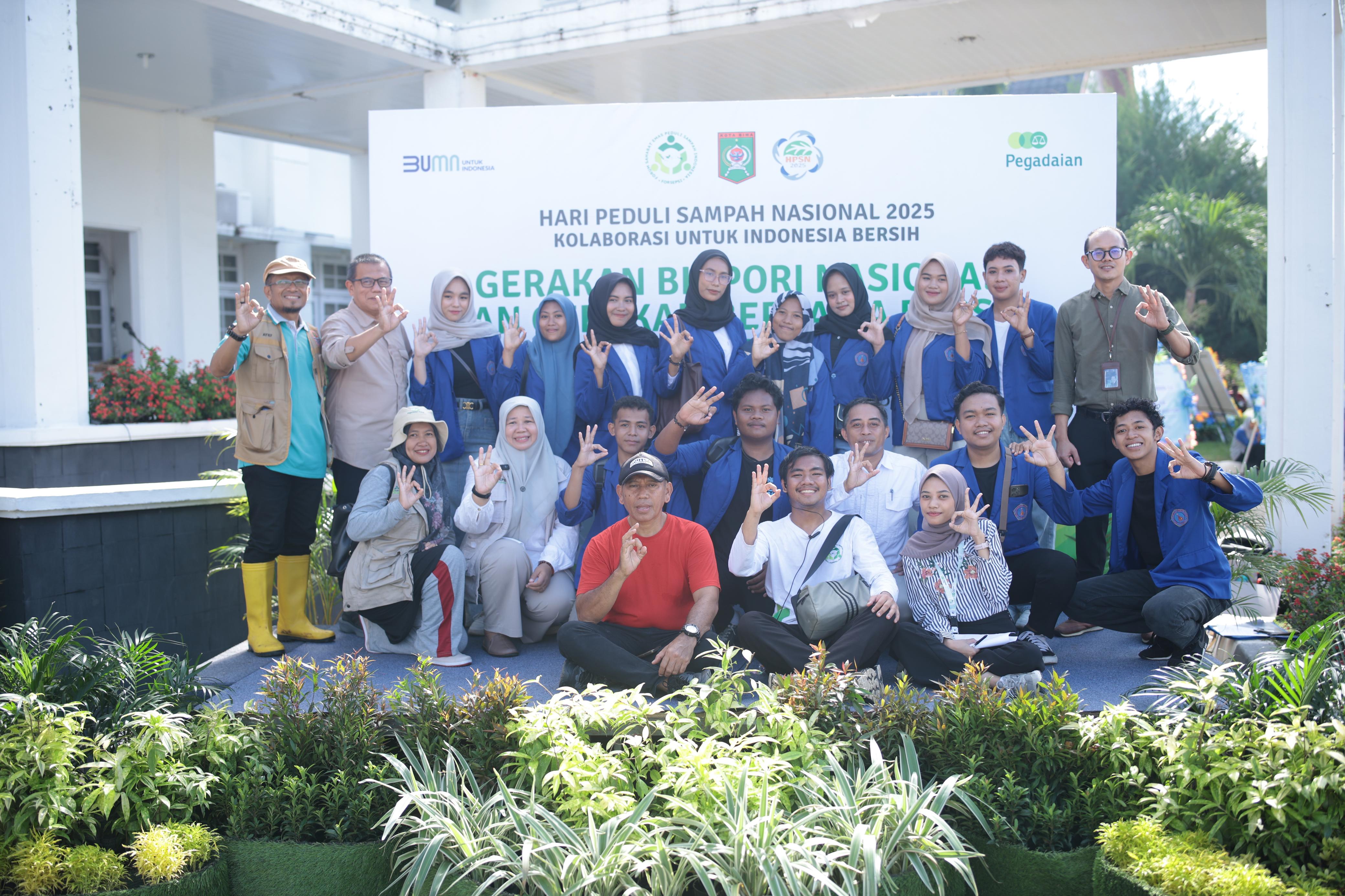 Peringati HPSN 2025, Pegadaian Dukung Pemkot Bima dan FORSEPSI Gelar Aksi Lingkungan