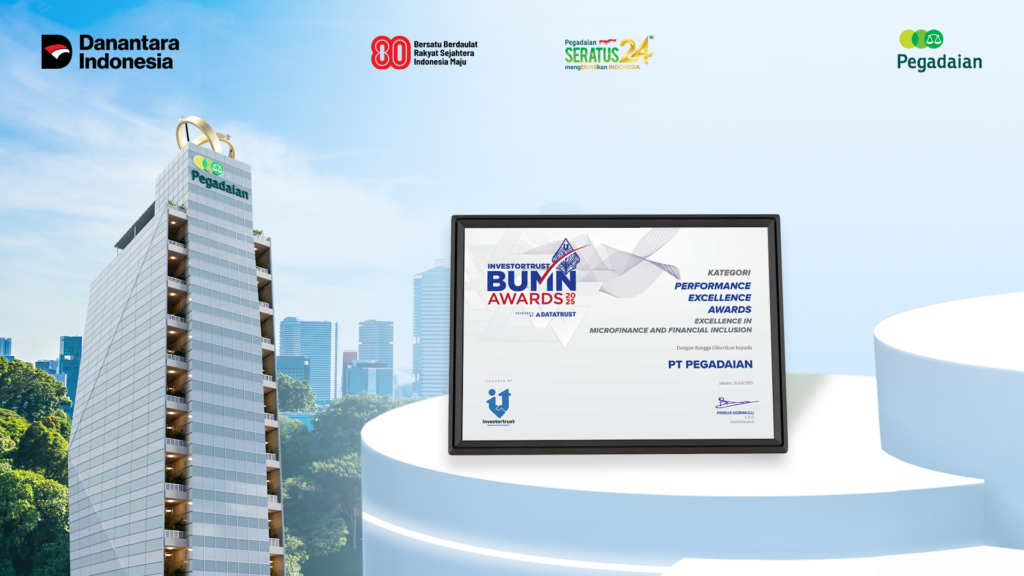 Pegadaian Raih Penghargaan Performance Excellence Award 2025 dari Investortrust