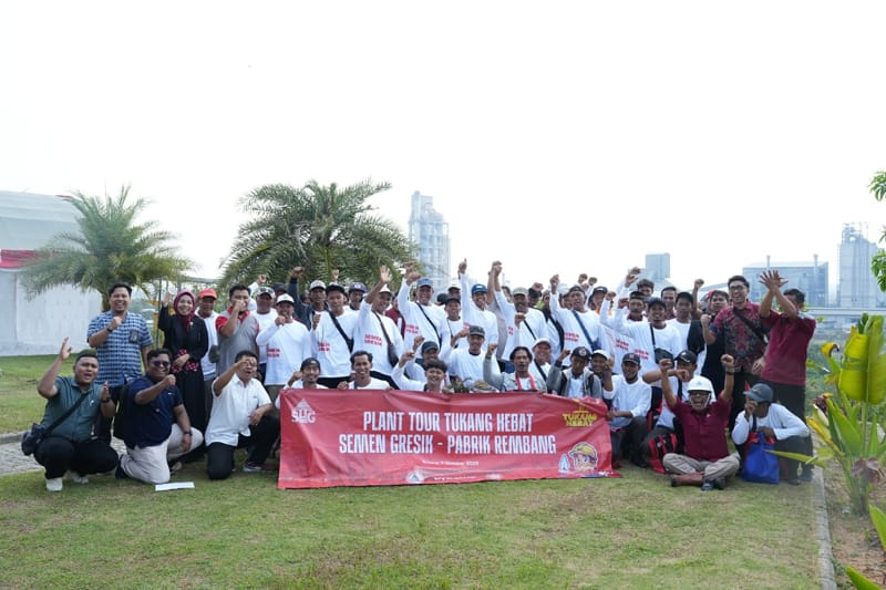 Perkuat Peran Tukang Hebat, Semen Gresik Gelar Plant Tour dan Pelatihan Praktik di Pabrik Rembang