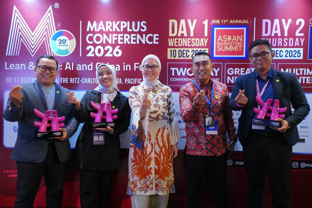 Adaptif dan Inovatif, Pegadaian Raih Empat Penghargaan Bergengsi di Marketplus Conference 2026