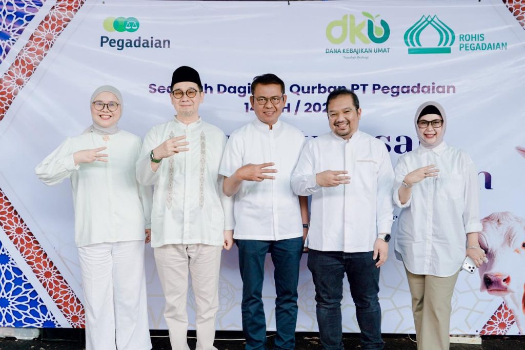 Rohis Pegadaian Wujudkan Satu Ketulusan Sejuta Kebermanfaatan Lewat Distribusi 4.500 Paket Daging Kurban