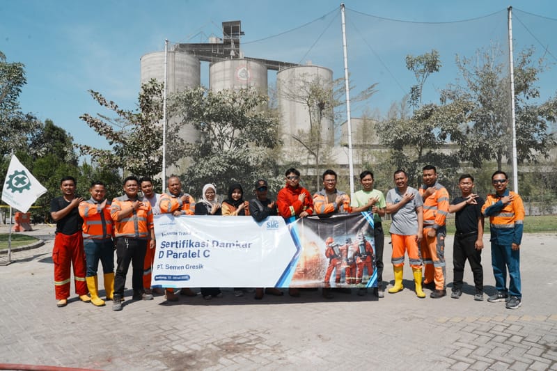 Perkuat Sistem Tanggap Darurat Perusahaan, PT Semen Gresik Gelar Sertifikasi Pemadam Kebakaran