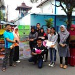 Peringati Hari Gizi Nasional, Himpunan Mahasiswa THP Univet Bagi Buah & Nuget Sayur di CFD Solo