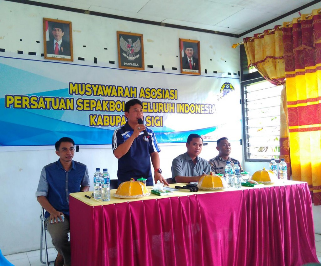 Musyawarah II, Mohammad Irwan Terpilih Ketua Asosiasi PSSI Kabupaten Sig i