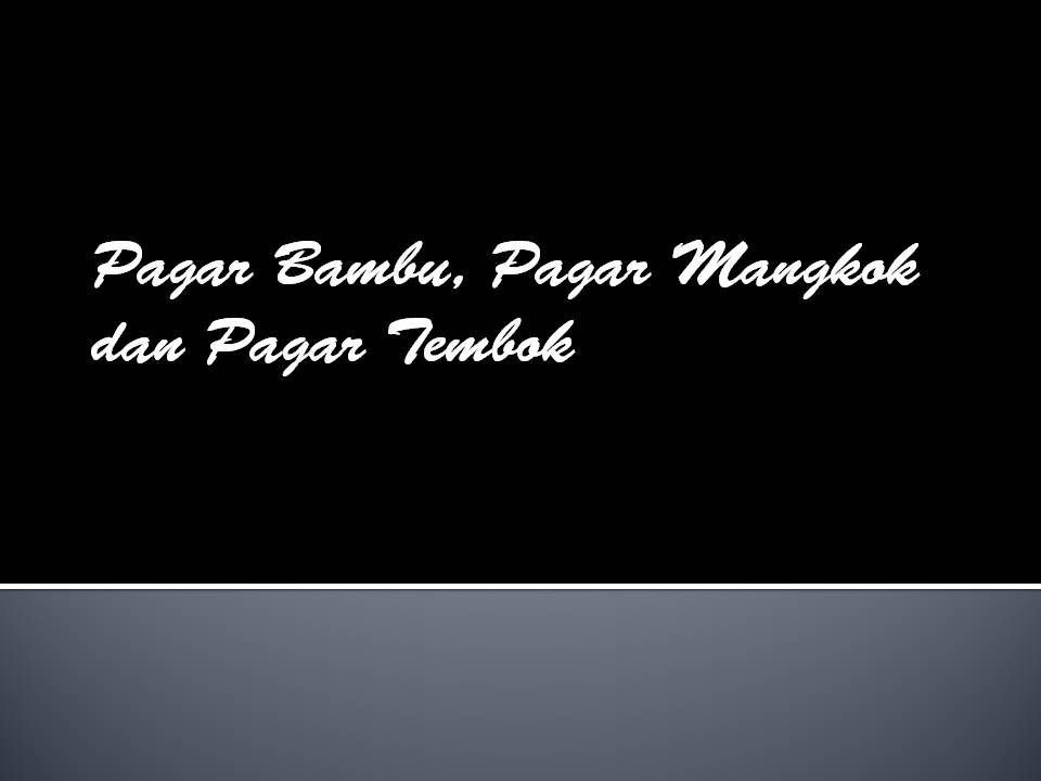 Pagar Bambu Rumah Kami