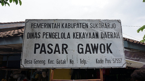 WOW PASAR GAWOK itu PASAR SERBA ADA.!!