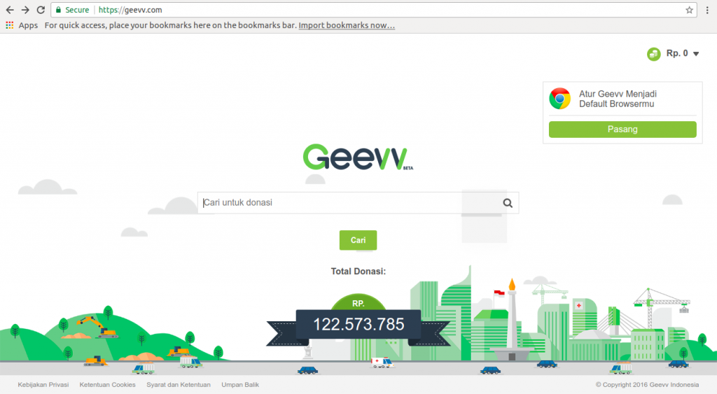 Mesin Pencari dan Donasi Sosial (Geev.com)