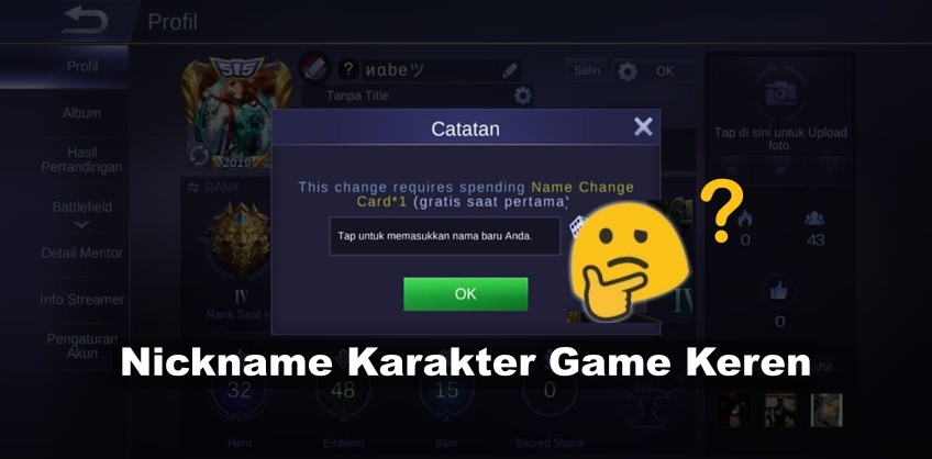 1500 Nickname Game Keren Terbaru 2020 Paling Lengkap!