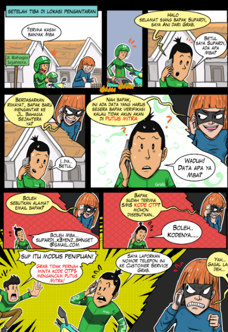 MODUS PENIPUAN KEPADA DRIVER OJEK ONLINE