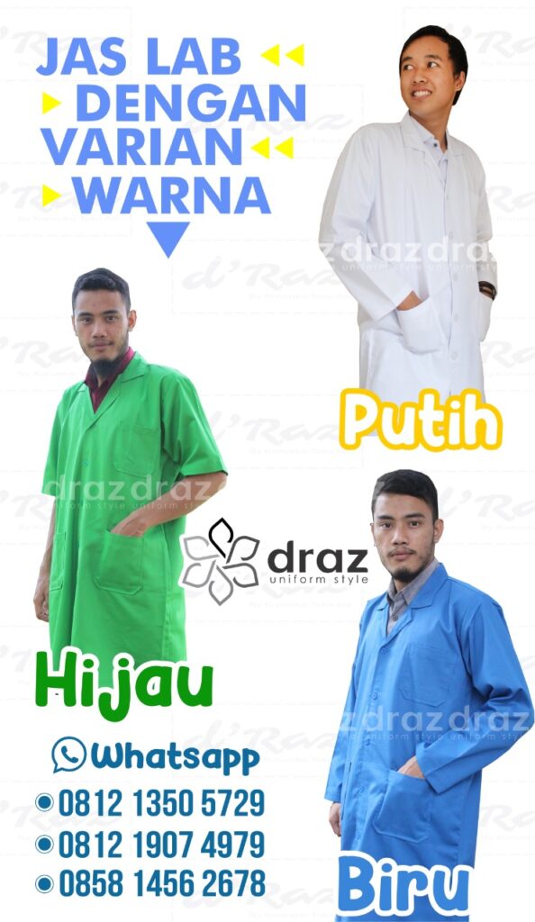 Empat Pilihan Warna Jas Laboratorium