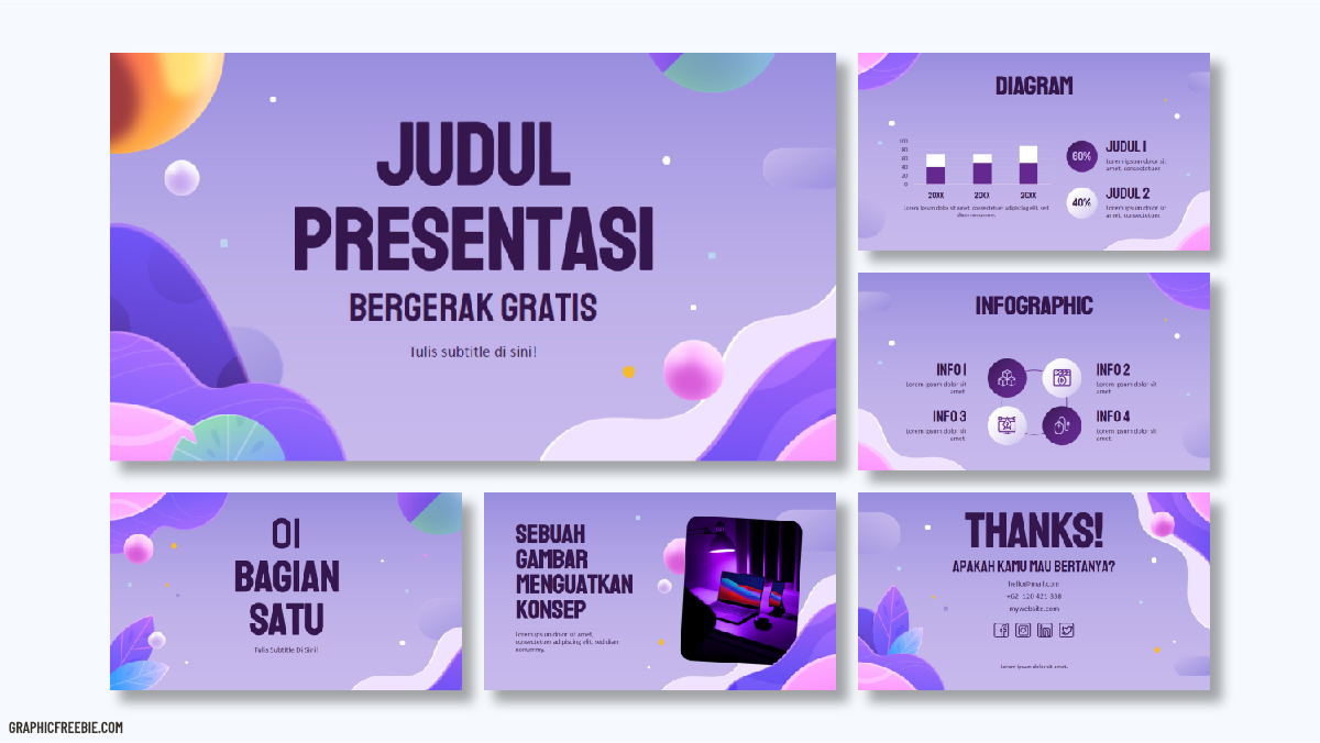 0. Download Template PPT Aesthetic Bergerak Gratis