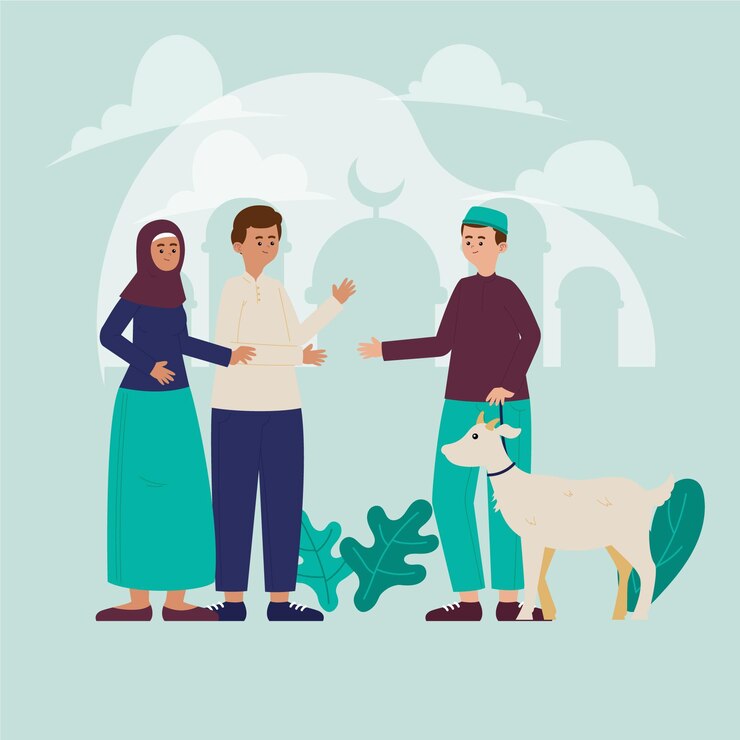 organic-flat-people-celebrating-eid-al-adha-illustration_23-2148962254
