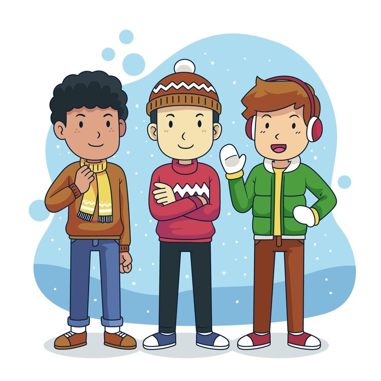 people-wearing-cozy-winter-clothes-hand-drawn_23-2148730292